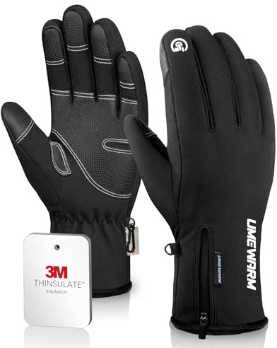 UMEWARM -10℉ Waterproof Winter Gloves Men, Touchscreen Fingers Snow Ski Gloves Women, 5-Layer Touch Screen Cold Weather Gloves