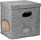 Haowul Vinyl-schallplatten-aufbewahrungsbox, Dekorative Lp-aufbewahrungsbox Deckel, Stabile Umzugskartons Für Vinyl-alben