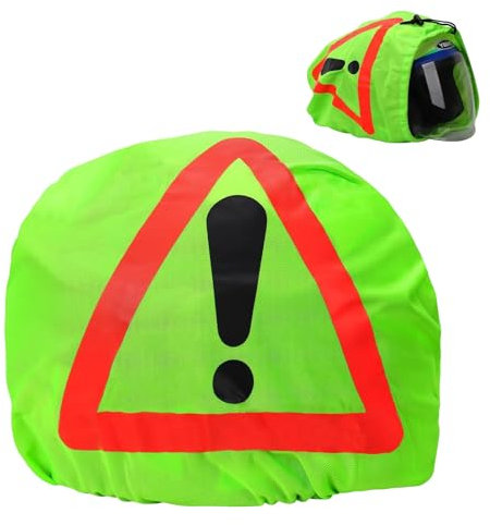 Générique Triangle de Signalisation pour Casque de Moto, Triangle d'avertissement de Moto, Housse de Casque pour Triangle de Signalisation, Sac de Casque pour la Sécurité en Cas d'accident