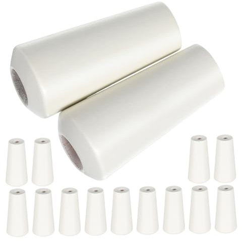 EXAOMBLE 20 Stück Holz Kordelzugknöpfe für Jalousien Holzquasten Einfache Montage Vielseitig Einsetzbar für Vorhänge und Fensterdekoration