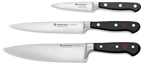 WÜSTHOF Classic Messersatz mit 3 Messern, Schwarz