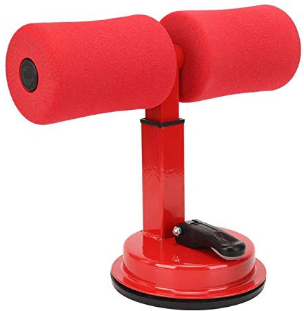 EVTSCAN Sit-ups Fitnessgeräte, Crunches Assistent Sit-up-Hilfe Taillenfettreduktion Haushaltsgeräte für Bauch-Fitness(rot)