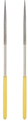 sourcing map 2Stk. Diamant Nadelfeilen 3mm x 140mm rund Handwerkzeug