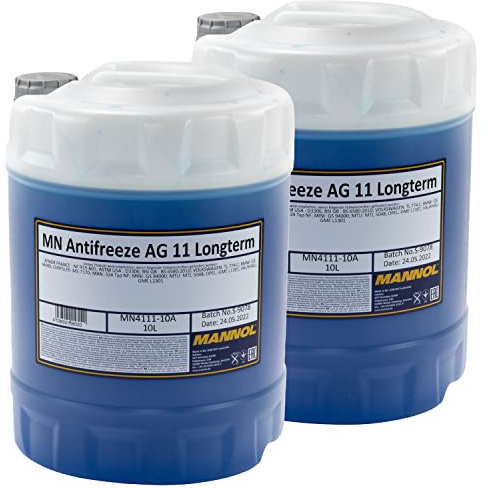 Kühlerfrostschutz Konzentrat MANNOL AG11 Longterm -40°C 2 X 10 Liter blau
