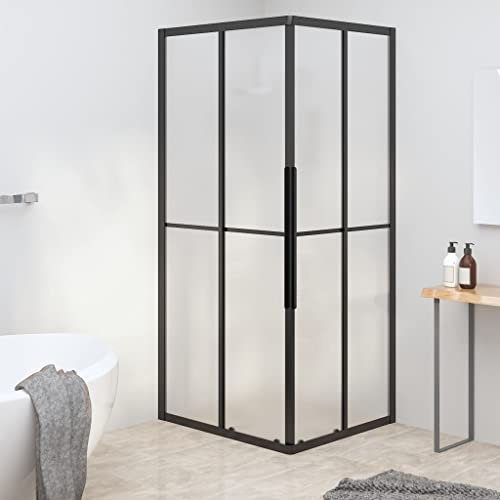 Bussandri Exclusive – Duschkabin matt ESG 80 x 70 x 180 cm svart
