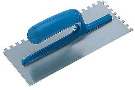 La zappa Truelle dentée avec base en acier à dent carrée et poignée en abs (dent 7 x 7)