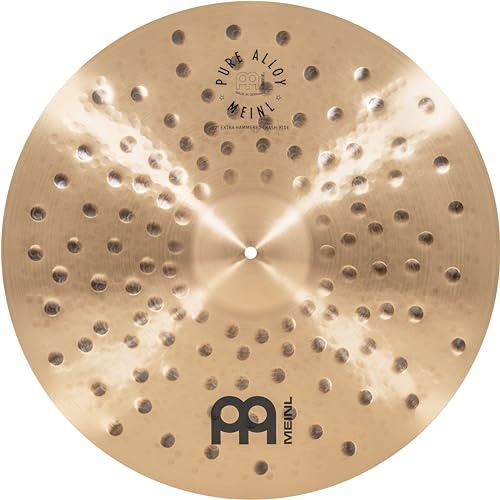 Meinl Cymbals Aleación pura tradicional de 22 pulgadas extra martillado Crash-Ride, fabricado en Alemania