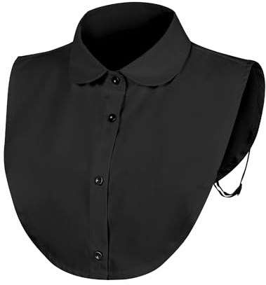 MELLIEX Krageneinsatz Damen, Blusenkragen Einsatz Abnehmbare Fake Hemdkragen Cotton Hälfte Shirt Blusen für Frauen