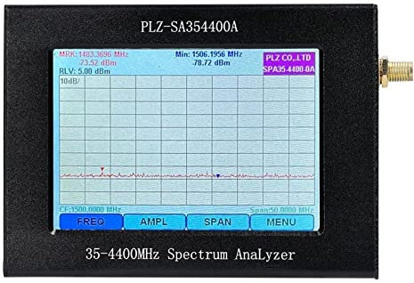 PIGENE Generador de señal de corriente PLZ-SA35-4400-A1, analizador de red, seguimiento de fuente de señal, fuente de 35-4400 MHz, amplitud, ancho de banda, frecuencia y pantalla LCD