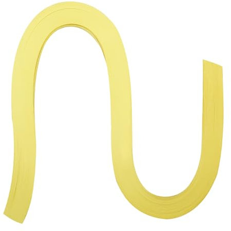 Zorfeter Gelbe Quilling-Papierstreifen, 120 Streifen, 3 mm breit, 53,3 cm Länge, Quilling-Streifen für Kunst, DIY, Handwerk, Weihnachten
