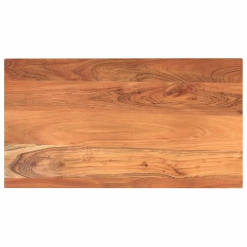 vidaXL Piano Tavolo 110x60x3,8 cm Rettangolare Legno Massello Acacia, Piano per Tavolo Rettangolare, Piano Tavolo in Legno, Piano per Tavolo da Pranzo