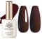 BORN PRETTY Gel Nail Polish Chocolate Brown 15ml Sheer Color Gel Polish Color Gel Nail Varnish Soak Off U V Nail Lamp Nail Art Manicure Salon DIY at Home