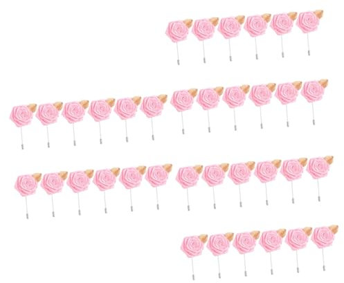 LIFKOME 3 Sets Modische Anzugbrosche Rose Blume Kleidung Brosche Kreative Brustnadel Für Frauen Für Hochzeit 12 Stück * 3