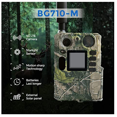 Kits de caméras de surveillance solaires, Caméra de piste de chasse sans fil 4G 940nm noir Ivre Couleur de la caméra de vision nocturne LCD Technologie Sharp de la caméra de jeu invisible Forever Powe