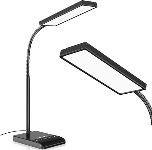 LEPOWER LED Schreibtischlampe 800 LM dimmbar tischlampe 12 W tageslichtlampe leselampe，50 Beleuchtungsmodi,tischleuchte helle Schreibtischlampen für Schlafzimmer, Arbeitszimmer