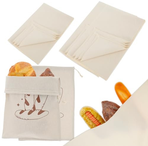 Bolsas De Pan De Levadura De Lino Gran Bolsa De Almacenamiento Para Pan Bolsas De Pan De Tela De Algodón De Bolsas De Pan De Lino Robustas Recipiente De Pan Con Cordón A Prueba De Polvo Para Panes