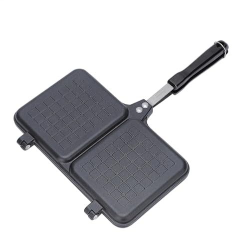 Machine à sandwichs pour barbecue | Machine à sandwich double panneau avec poignée, grille-, poêle à grill, presse à fromage, accessoires de barbecue pour petit déjeuner à la maison
