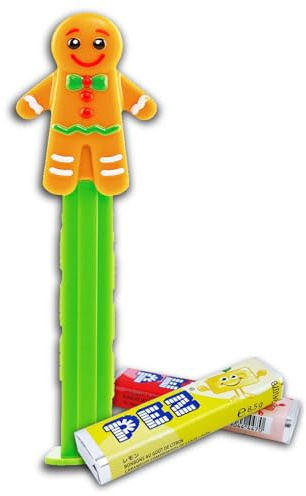 1 x PEZ Spender Weihnachten Lebkuchenmann inkl. 2 x Pez Bonbons 2 x 8,5 g