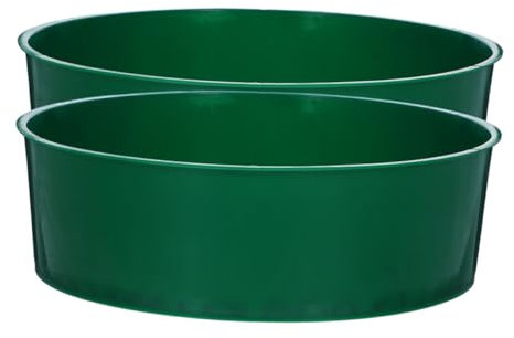 VICASKY 2Pcs Soil Sieve Multi-use Sifting Pan for Garden PP Material Mesh Sifter Tool for Stones and Soil Efficient Gardening Supplies