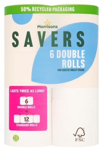 Morrisons Savers 6 Double Toilet Rolls