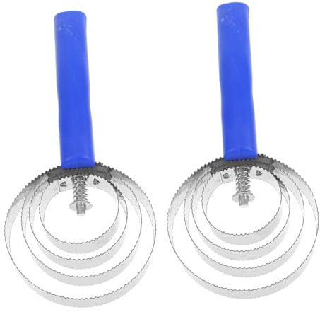 UKCOCO Edelstahl Pferdehaarbürste 2 Stück Spiralstriegel Pferd Haarentferner Massagebürste Mit Ergonomischem Griff Für Pferdepflege Und Vieh