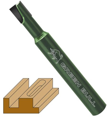 Fraiser GREEN BULL - fraise diamant multi-matériaux pour coupes et rainures, queue 8mm, diamètre 6mm, profondeur utile 8–15mm - pour bois, plastiques et alliages légers