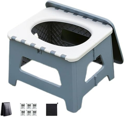 Outdoor Toilette Für Camping,Trageklo Für Erwachsene Outdoor | Klappbarer Hocker Zubehör Für Wandern Boot Trekking Zelt Dusche Reise Auto