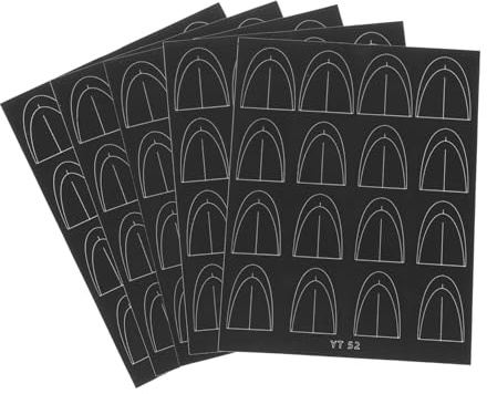 GALPADA 5feuilles Autocollants Pour Ongles French Tip Guides Nail Art Pour Manucure Diy Décalcomanies Élégantes Pour Designs