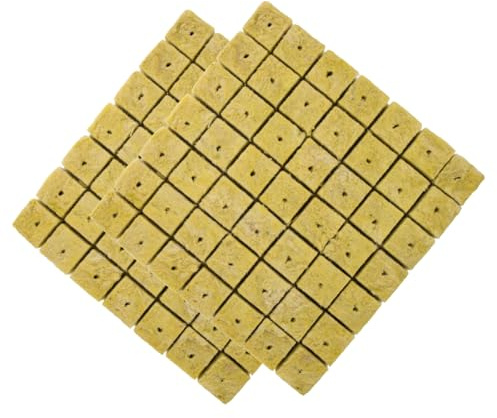 FONDOTIN 98pièces Bloc De Culture sans Sol pour Semis Et Bouturage Support Hydroponique Absorbant Aéré Et Nutritif pour Propagation De Plantes Délicates