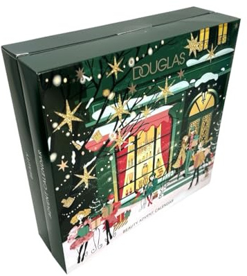Douglas Adventskalender - 24 Make-Up & Pflege Beauty Highlights 2025 NEU Grün - Beauty Kosmetik Advent Kalender für Frauen + Mädchen - Limitiert