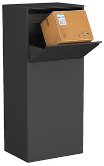 Vente-unique - Boîte aux Lettres avec Compartiment à Colis - L45 x l35 x H105 cm - Gris Anthracite - Colibri