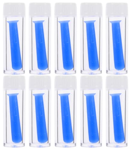 Removedor Piezas de Contacto de Lentes Ventosa, de Silicona 10 | Azul, Reutilizable y Compacto, Apto para Lentes Blandas y Duras, Kit Portátil de Extracción Segura