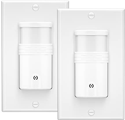 EverElectrix 2 Pack, 3-Way Motion Sensor Light Switch (Not Single Pole), Neutral Wire Required, Indoor in-Wall Occupancy Sensor with Wall Plate, Adjustable Timer, Title 24, UL Certified, White