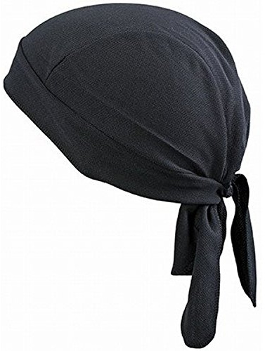 Ylucky Unisex Chef's Bandana Skull Hat Waiter Work Cap Elastic Canvas Skull Cap Catering Baker Attendant Kitchen Restaurant Cook Headwear Sports Headwear Black #2