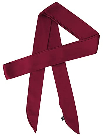 Lujuny Long Thin Chiffon Silk-like Scarf - Skinny Neck Tie Waist Belt for Women Girls, 78.0 inch