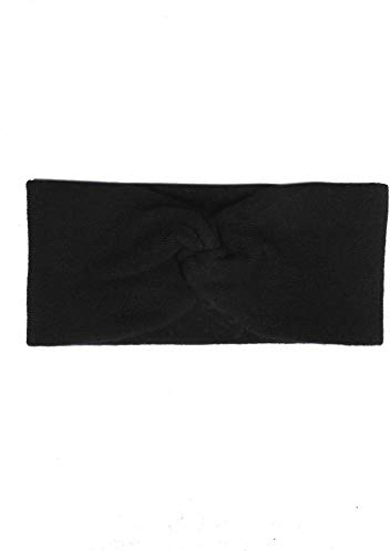 Zwillingsherz Stirnband aus 100% Kaschmir - Hochwertiges Strick-Kopfband im Uni Design für Damen Frauen Mädchen - Wolle - Ohrenschutz - Haarband - warm und weich für Frühjahr Herbst und Winter - swz