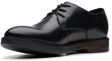 Clarks Homme Lightweight, Breathable and Fatigue-Resistant, Paul Son Plain Chaussures Confort pour, Noir, 43 EU