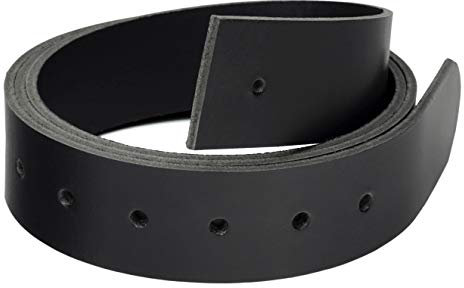 Fa.Volmer ® Gürtelriemen - Ersatz für schwarze Herren Ledergürtel 3,8 cm - Länge 125 cm - Typ Riemen-10125