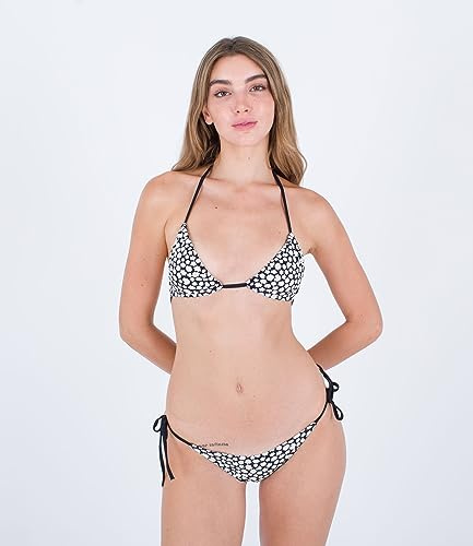 Hurley Daisy Fields Tri Top Coulissant Haut de Bikini, Noir, XS Femme