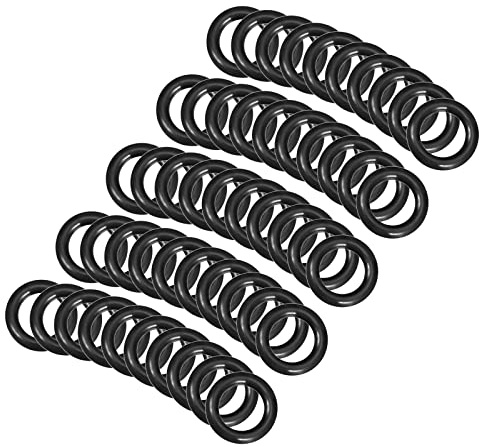 QUARKZMAN Nitrilkautschuk Gummi Dichtring Unterlegscheibe 50 Stück | 11mm x 8mm x 1,5mm Für Wasserhahn Klempner Reparatur Dichtung Verbindung