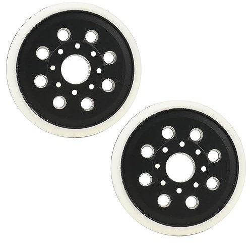 2 Pièces 125mm Plateau de Ponçage compatible Bosch PEX 220 A GEX 125-1 AE PEX 220 AE Accessoire d’outil de Ponçage Disque de Polissage de Ponçage à 8 trous Accessoire pour Ponceuse Excentrique