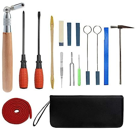 Kahdsvby Set mit 16-teiligen Stimmgeräten für Klavier, professionell, Tuner-Werkzeuge, aus , fester Stimmschlüssel