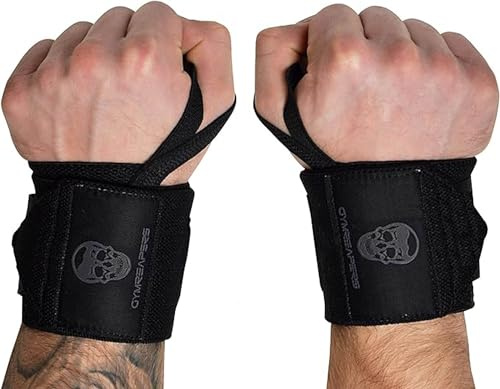 Gymreapers Gewichtheber-Handgelenkbandagen (Wettkampfqualität), 45,7 cm, professionelle Qualität, Handgelenkbandage mit strapazierfähiger Daumenschlaufe – Krafttraining