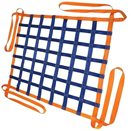 Hangendes Hebenetz - Flaches Nylonnetz, Anhängernetz, Schutznetz Garten, Cargonetz Heavy Duty, Für Treppenhebungsnetz, Frachtnetz, Anpassbar, Last 0,3-3,5 Tonnen ( Size : 4 X 4M/Mesh 20cm/Load 3.5t )