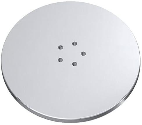 SPARES2GO 110mm Luxury Plug Cover for Shower Trap with 90mm Tray (Chrome Silver)