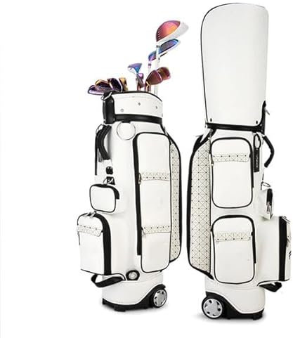 MNSSRN Frauen Golfbeutel Trolley -Tasche tragbare Golf Luftfahrt -Reisetasche mit 13 Clubs abhalten