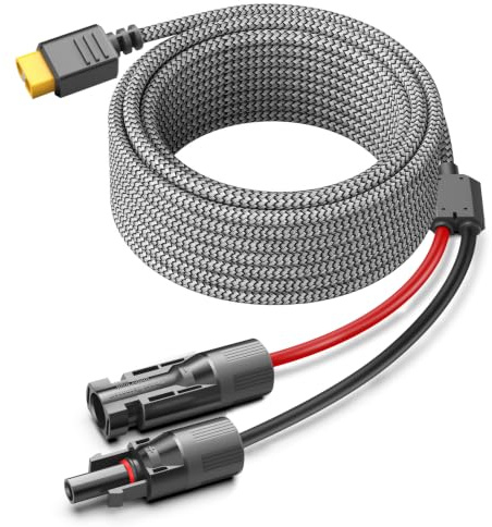 KFD XT60 Stecker Verlängerungskabel Extension Solarkabel für Ecoflow Delta 2 Pro Max River Adapter Powerstation mit Solarpanel Solarstecker auf XT60 Charging Cable Anker SOLIX C300 ALLPOWERS R600 3,5m