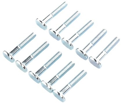10 Stück M6 x 40 mm T-Nut-Gleitschrauben T-Schiene T-Nut Gehrungsschiene Jig Tischvorrichtungen Werkzeug