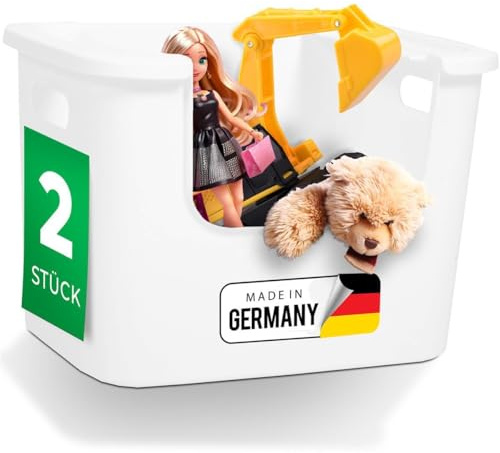 Novaliv 2x Aufbewahrungsbox Bad Organizer Kleiderschrank Schubladen Ordnungssystem Weiß Wohnmobil Schrank Organizer Box Badezimmer organizer & Kleiderschrank organizer & geeignet als Schubladenbox