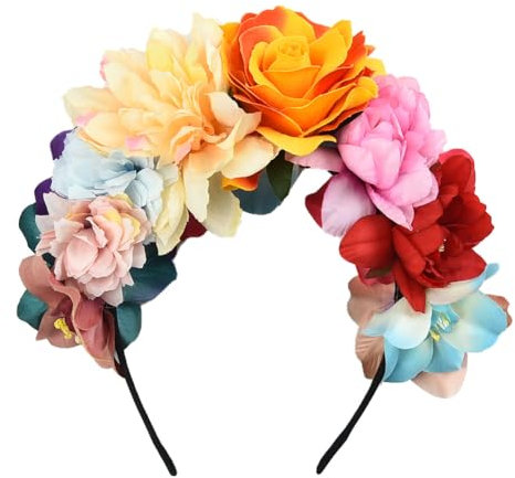 Couronne de roses mexicaines pour Halloween, fête d'Halloween